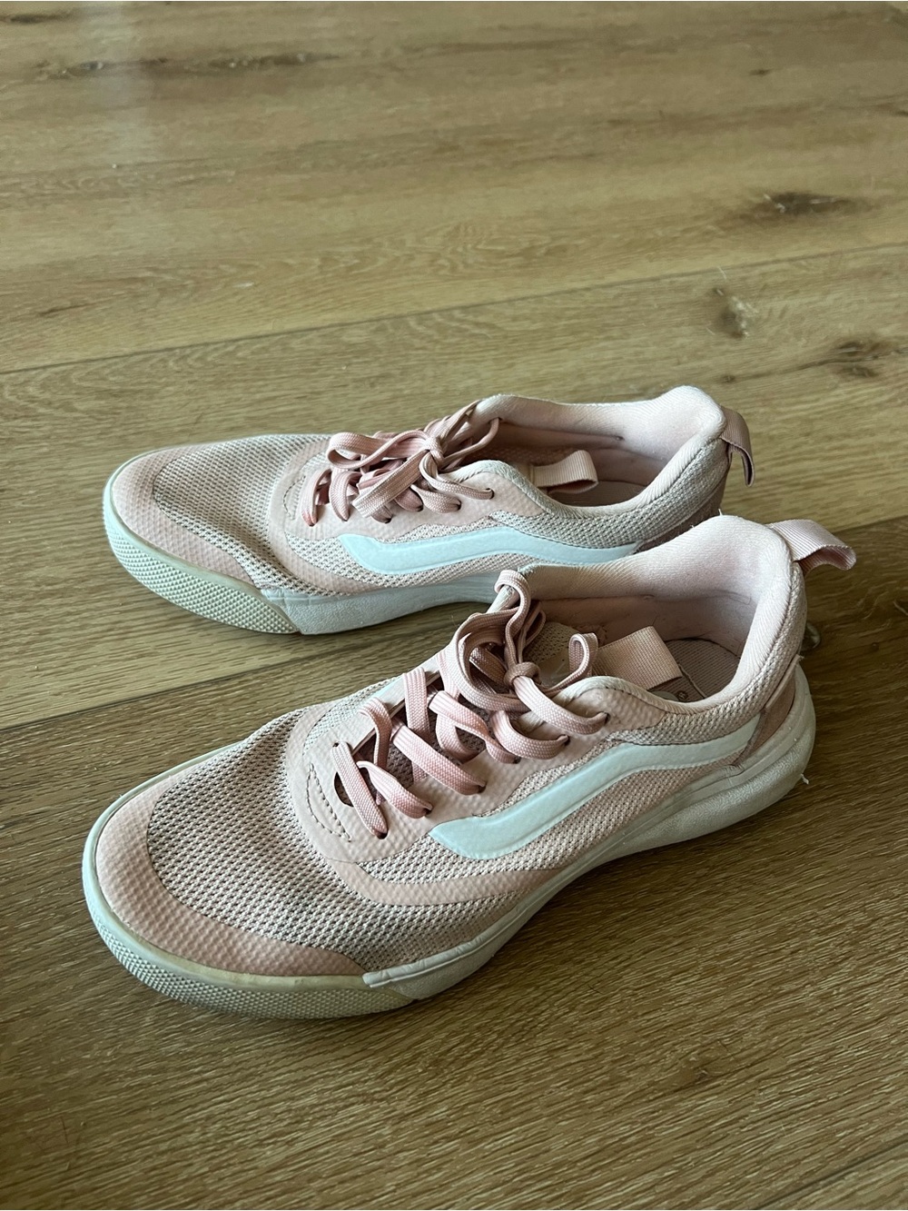 Vans Pink Casual Mesh Sneakers - white stripe